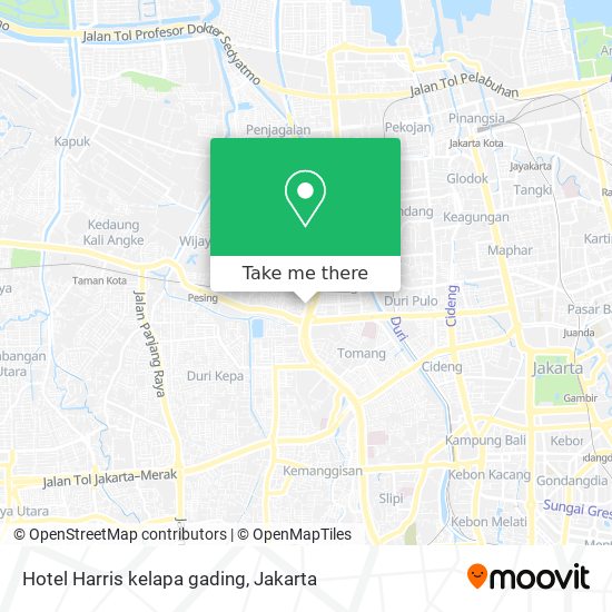 Hotel Harris kelapa gading map