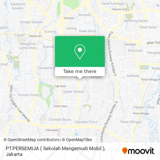 PT.PERSEMIJA ( Sekolah Mengemudi Mobil ) map