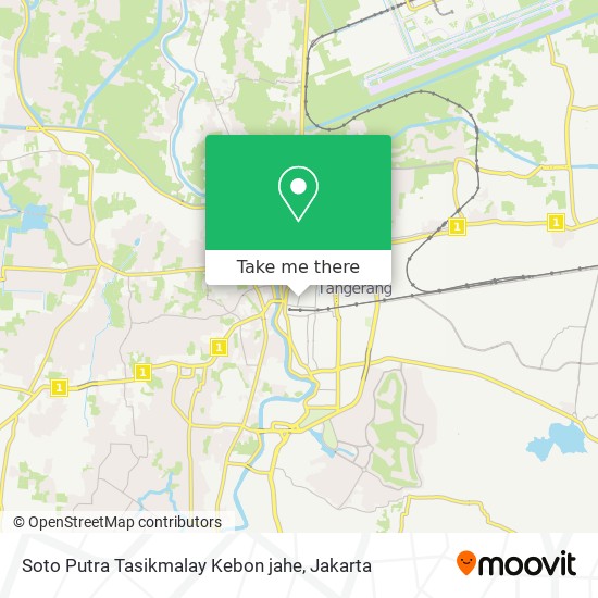 Soto Putra Tasikmalay Kebon jahe map