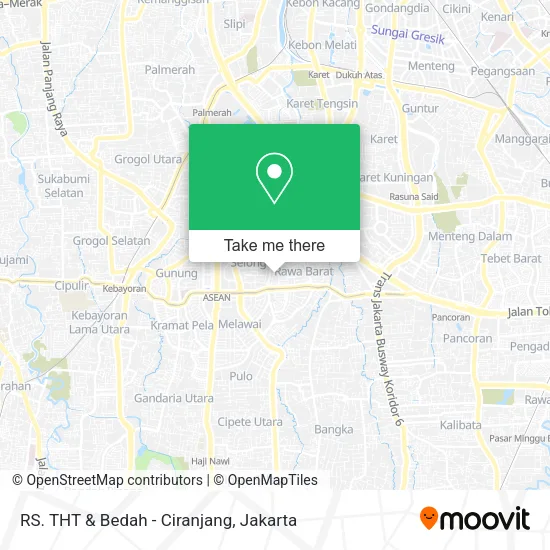 RS.  THT & Bedah - Ciranjang map