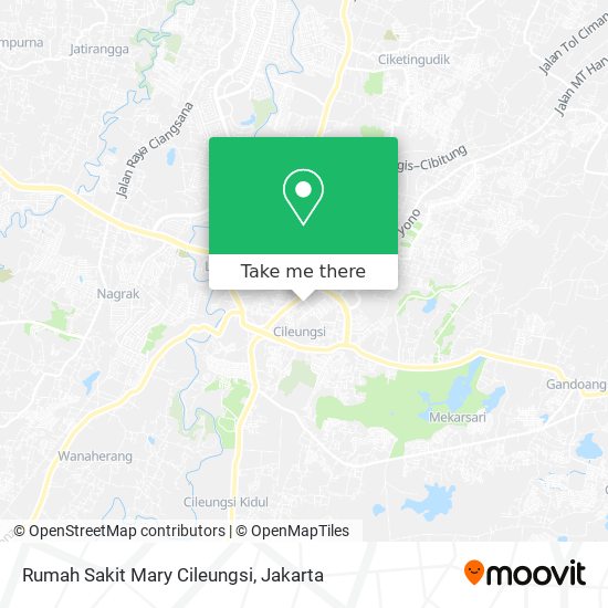Rumah Sakit Mary Cileungsi map