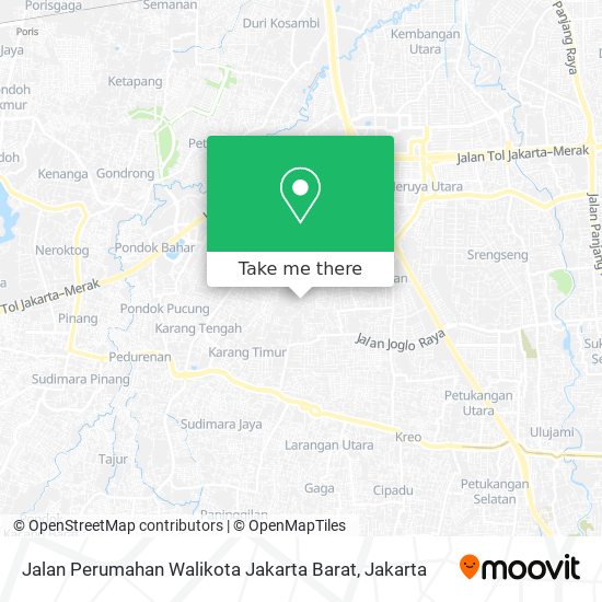 Jalan Perumahan Walikota Jakarta Barat map