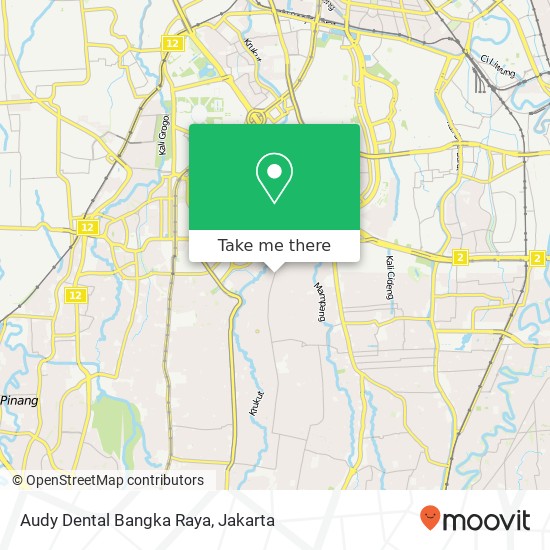 Audy Dental Bangka Raya map