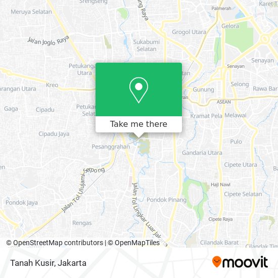 Tanah Kusir map