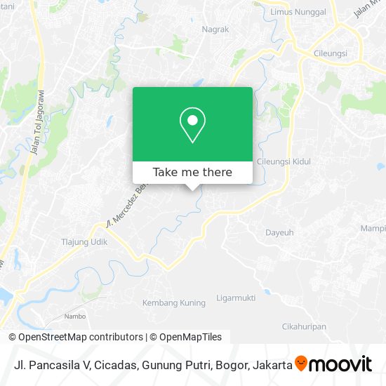 Jl. Pancasila V, Cicadas, Gunung Putri, Bogor map