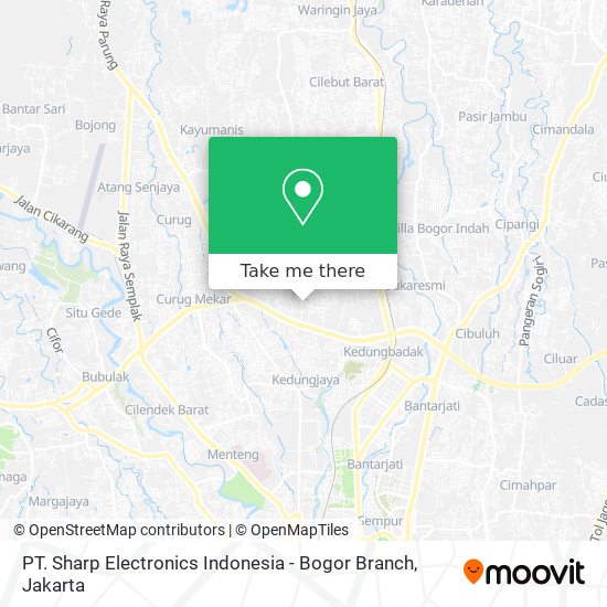 PT. Sharp Electronics Indonesia - Bogor Branch map