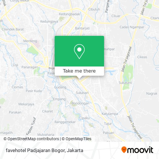 favehotel Padjajaran Bogor map