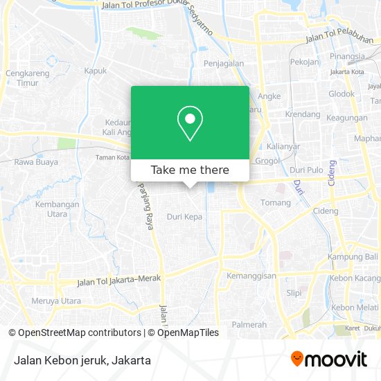 Jalan Kebon jeruk map