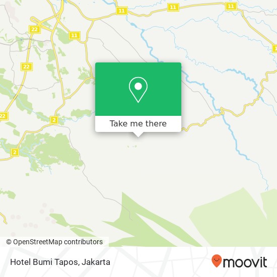 Hotel Bumi Tapos map