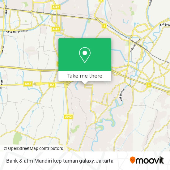 Bank & atm Mandiri kcp taman galaxy map