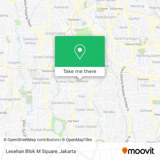 Lesehan Blok M Square map