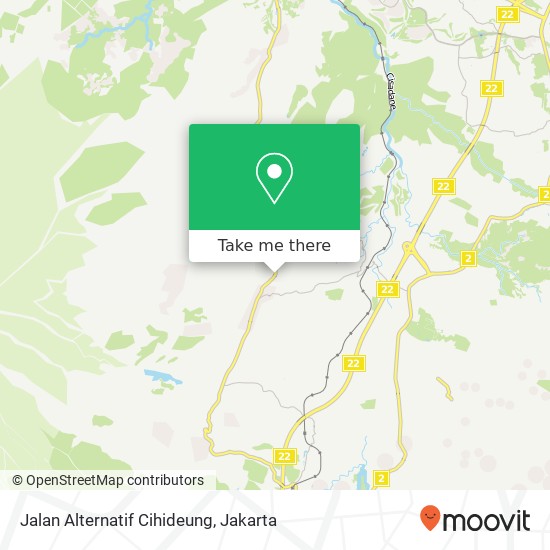 Jalan Alternatif Cihideung map