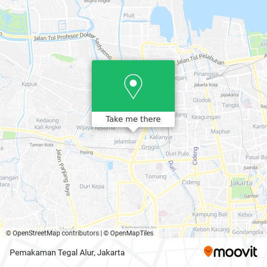 Pemakaman Tegal Alur map