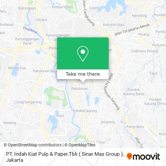PT. Indah Kiat Pulp & Paper.Tbk ( Sinar Mas Group ) map