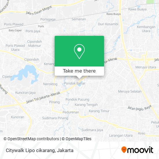 Citywalk Lipo cikarang map