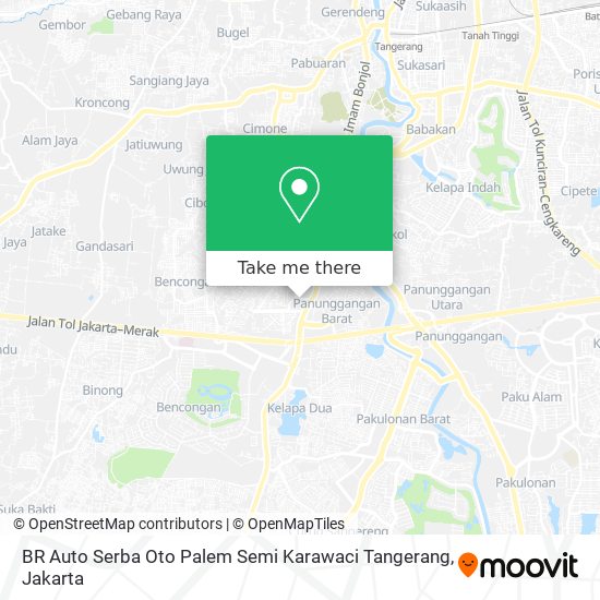 BR Auto Serba Oto Palem Semi Karawaci Tangerang map