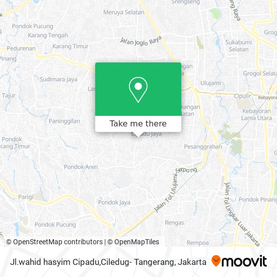 Jl.wahid hasyim Cipadu,Ciledug- Tangerang map