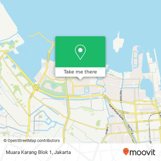 Muara Karang Blok 1 map