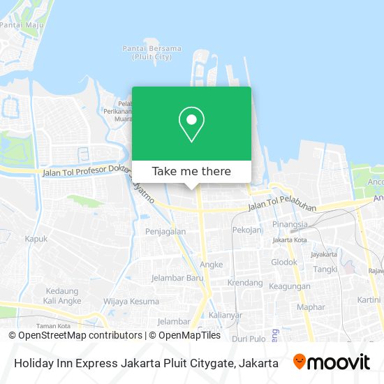 Holiday Inn Express Jakarta Pluit Citygate map