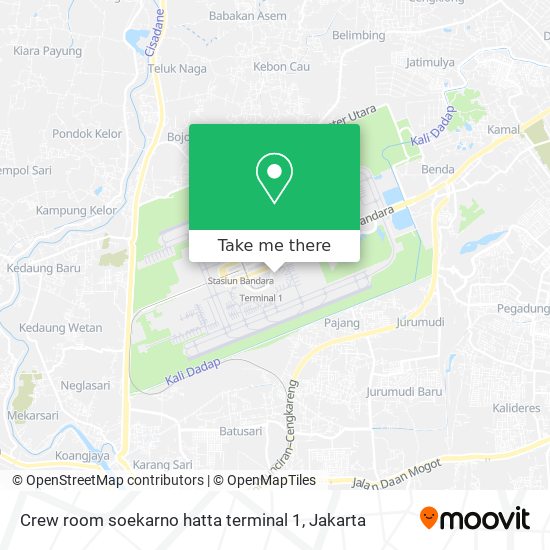 Crew room soekarno hatta terminal 1 map