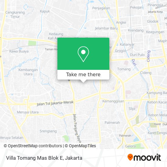Villa Tomang Mas Blok E map