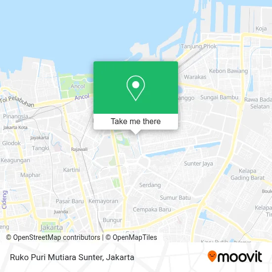 Ruko Puri Mutiara Sunter map