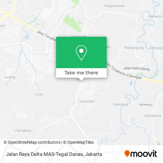 Jalan Raya Delta MAS-Tegal Danas map