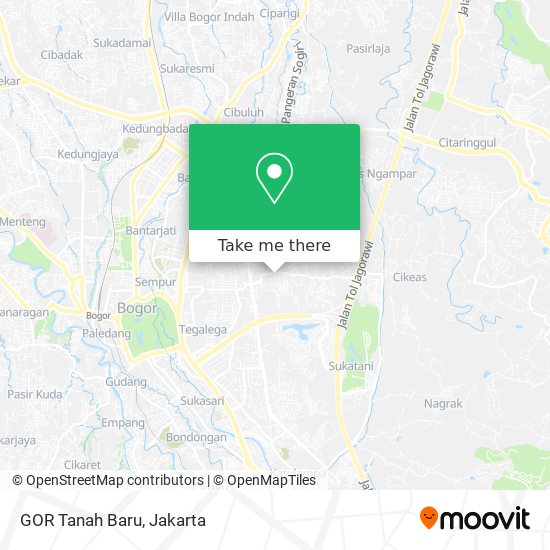 GOR Tanah Baru map