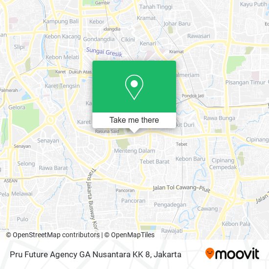 Pru Future Agency GA Nusantara KK 8 map