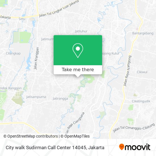 City walk Sudirman Call Center  14045 map