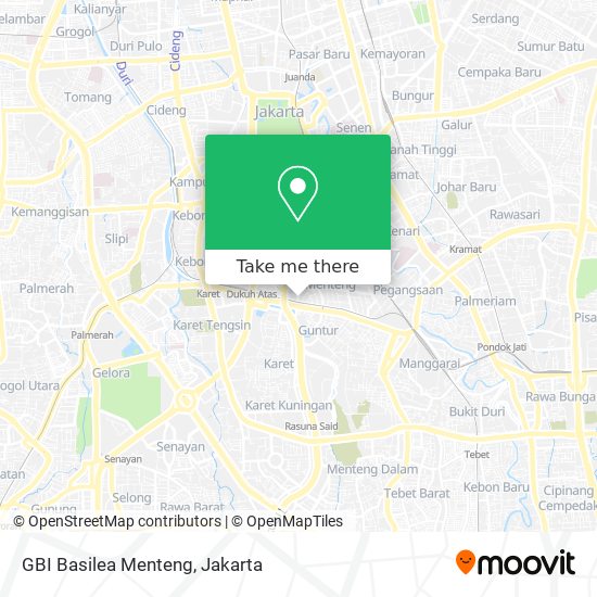 GBI Basilea Menteng map