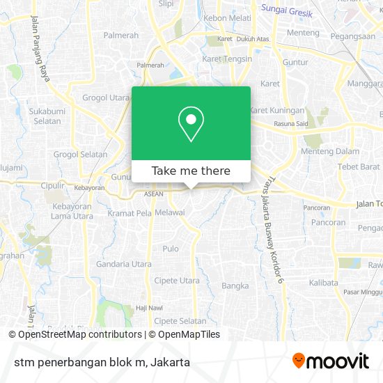 stm penerbangan blok m map