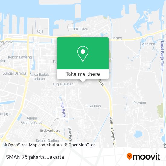 SMAN 75 jakarta map