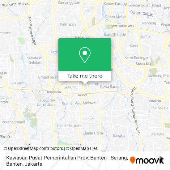 Kawasan Pusat Pemerintahan Prov. Banten - Serang, Banten map