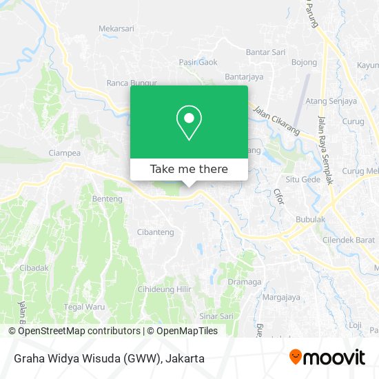 Graha Widya Wisuda (GWW) map