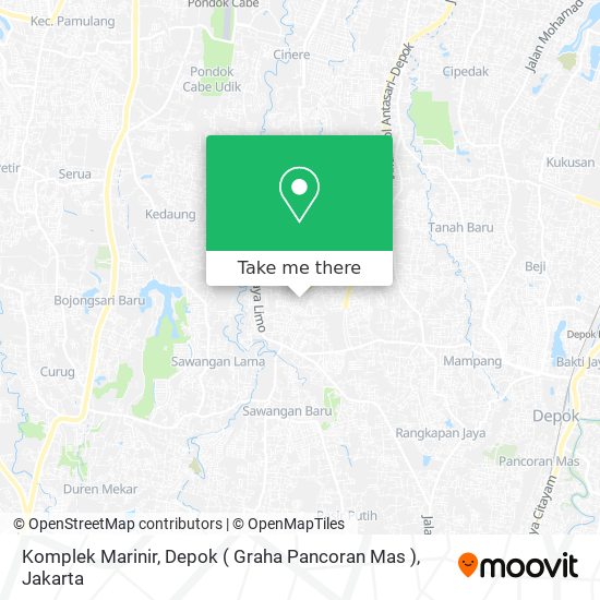 Komplek Marinir, Depok ( Graha Pancoran Mas ) map