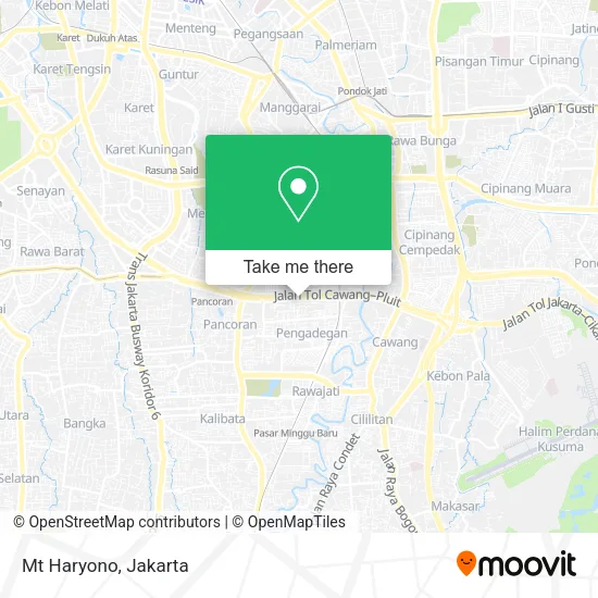 Mt Haryono map