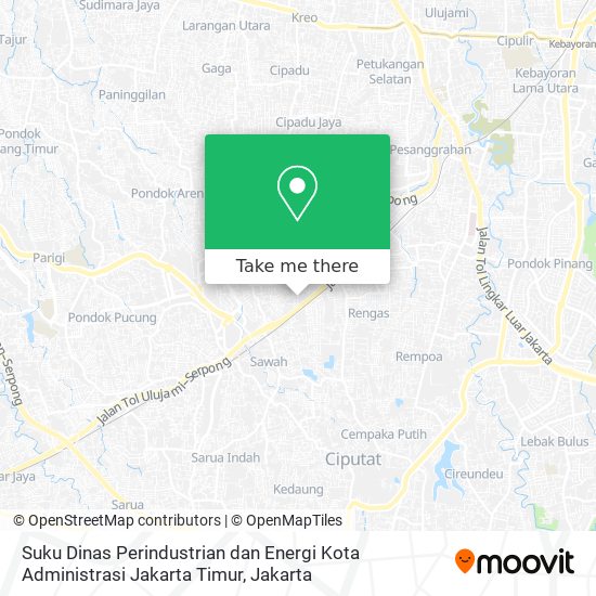 Suku Dinas Perindustrian dan Energi Kota Administrasi Jakarta Timur map