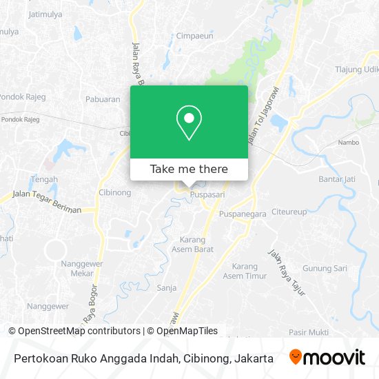 Pertokoan Ruko Anggada Indah, Cibinong map
