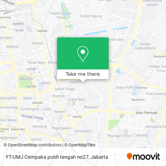 FT-UMJ  Cempaka putih tengah no27 map