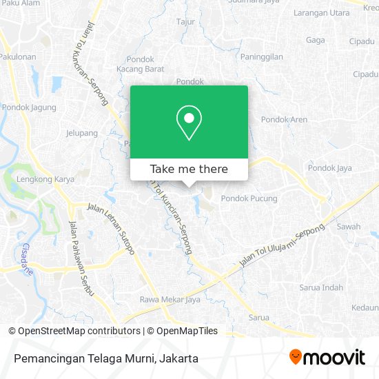 Pemancingan Telaga Murni map