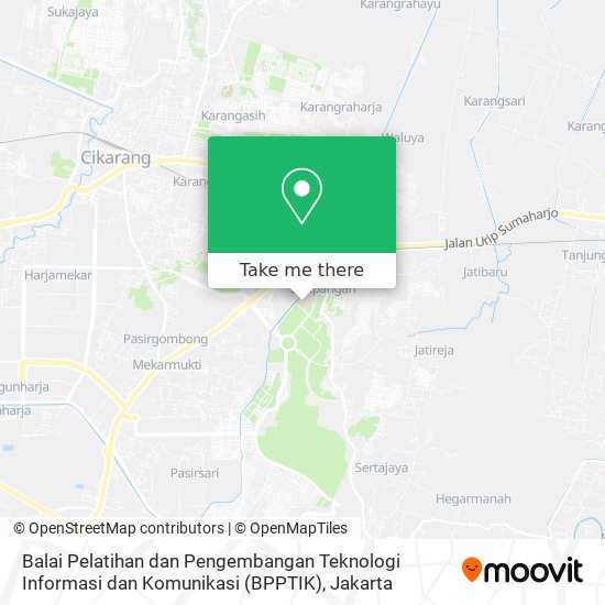 Balai Pelatihan dan Pengembangan Teknologi Informasi dan Komunikasi (BPPTIK) map