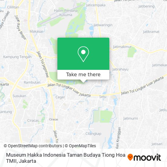 Museum Hakka Indonesia Taman Budaya Tiong Hoa TMII map