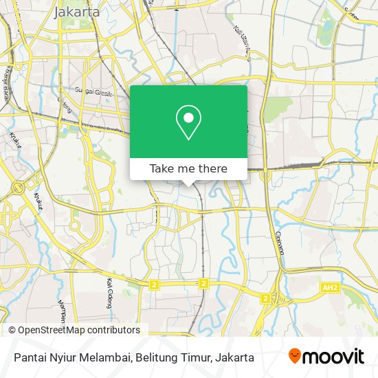 Pantai Nyiur Melambai, Belitung Timur map