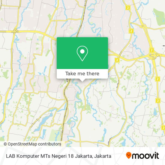 LAB Komputer MTs Negeri 18 Jakarta map