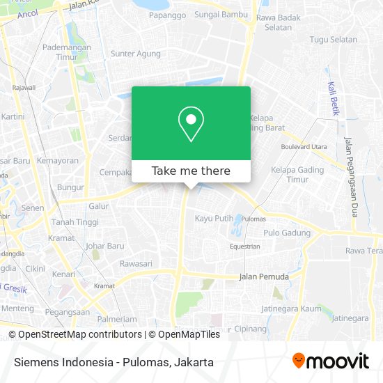 Siemens Indonesia - Pulomas map