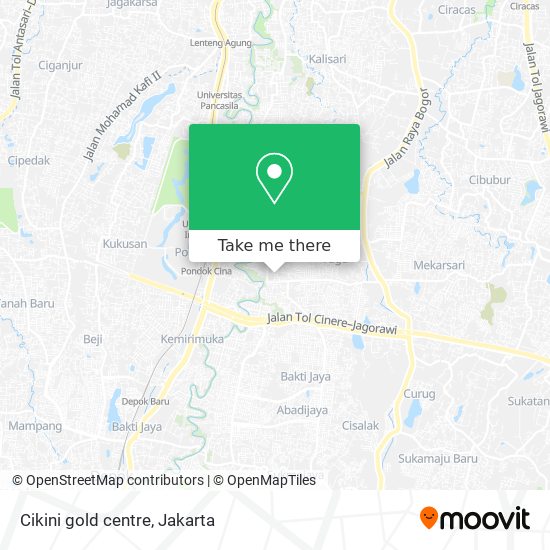 Cikini gold centre map