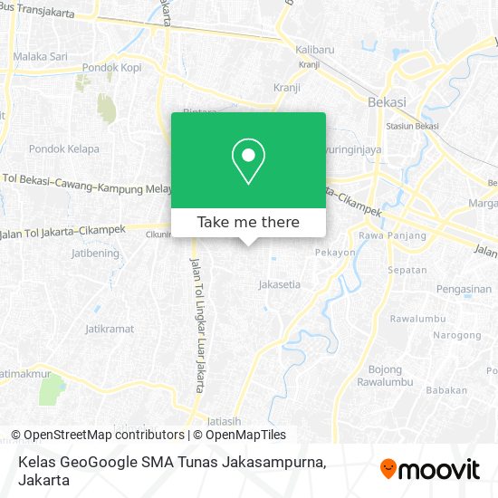 Kelas GeoGoogle SMA Tunas Jakasampurna map