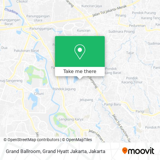 Grand Ballroom, Grand Hyatt Jakarta map