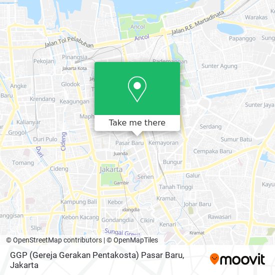 GGP (Gereja Gerakan Pentakosta) Pasar Baru map